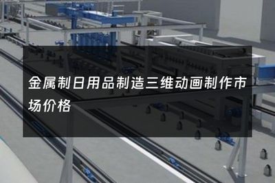 金属制日用品与五金产品制造三维动画制作市场价格解析